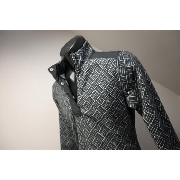 Adidas Fleece Golf Jacket Snap Neck Woven Performance Athletic Womens Sz Medium - Picture 1 of 10